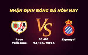 rayo vallecano espanyol 24 04 la liga